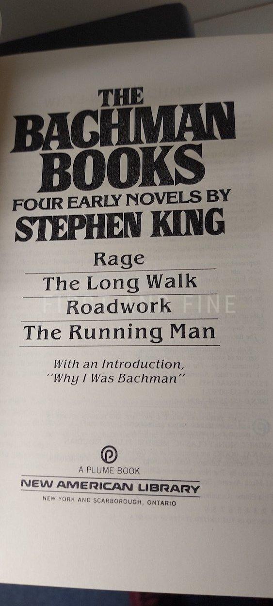 King, Stephen (1985) 'The Bachman Books', US signed first Omnibus edition with the first paperback Plume edition - Image 9