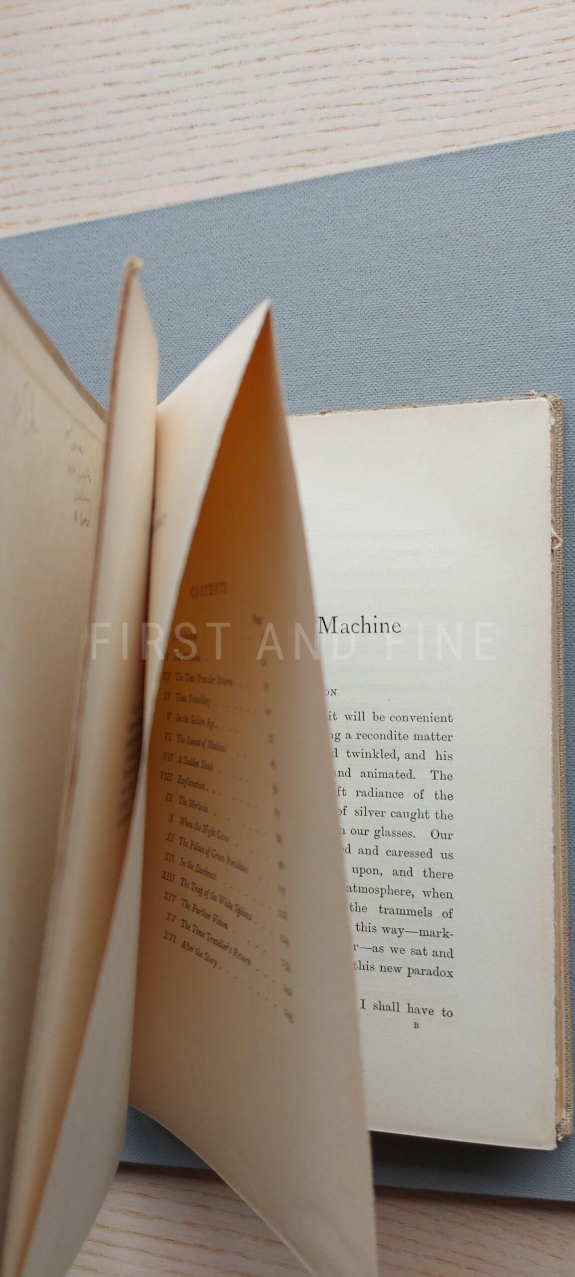 Wells, H.G. (1895) 'The Time Machine', UK first edition later issue with handwritten and signed letter - Image 10