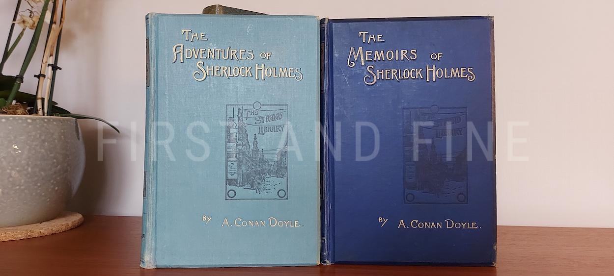 Doyle, Arthur Conan (1892, 1894) ‘The Adventures of Sherlock Holmes’ & ‘The Memoirs of Sherlock Holmes’, UK first editions with an original handwritten and signed letter - Image 4