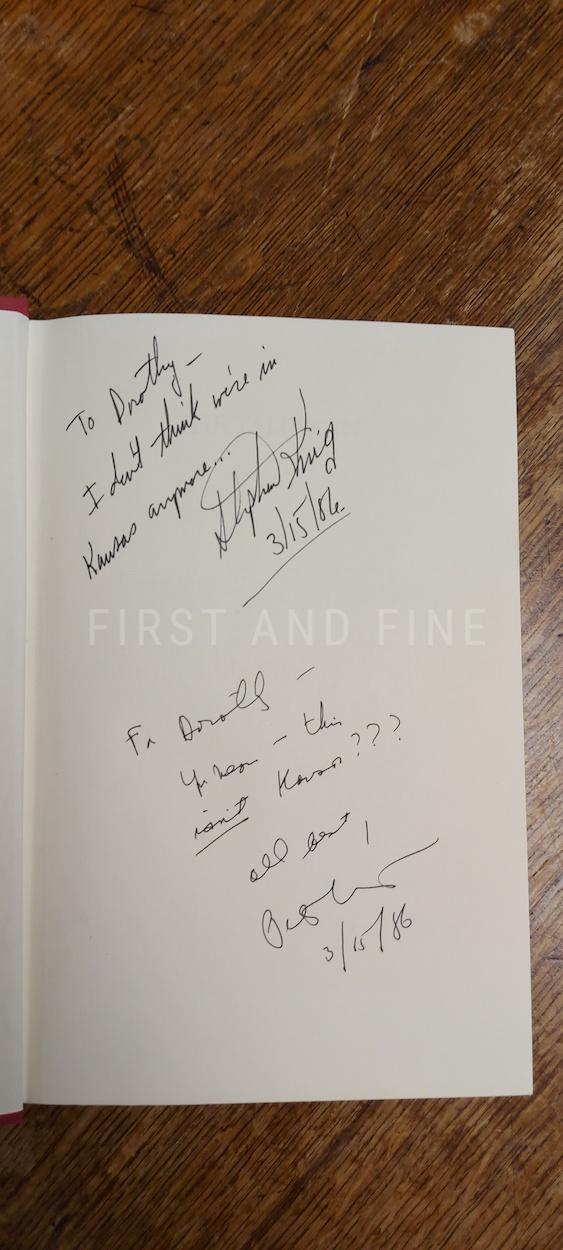 King, Stephen; and Straub, Peter (1984) 'The Talisman', US double signed and beautifully inscribed first edition - Image 2