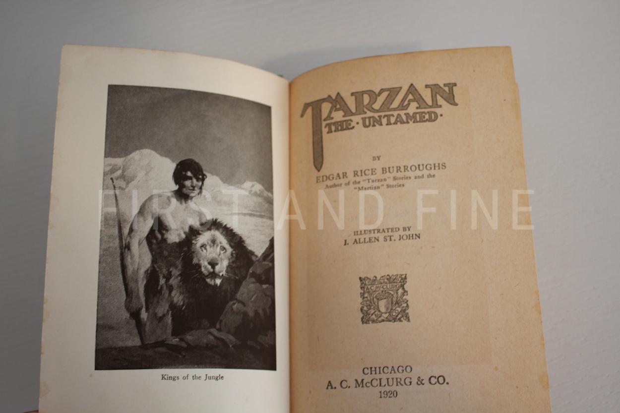 Burroughs, Edgar Rice (1920) 'Tarzan the Untamed', US signed and inscribed first edition association copy - Image 4