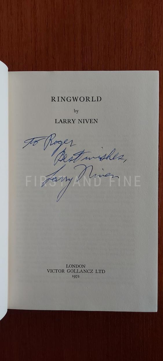 Niven, Larry (1972) 'Ringworld', UK signed and inscribed first edition - Image 2