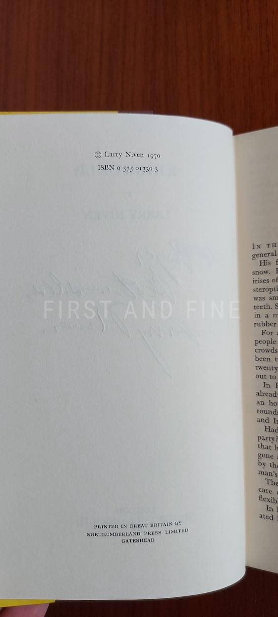 Niven, Larry (1972) 'Ringworld', UK signed and inscribed first edition - Image 3