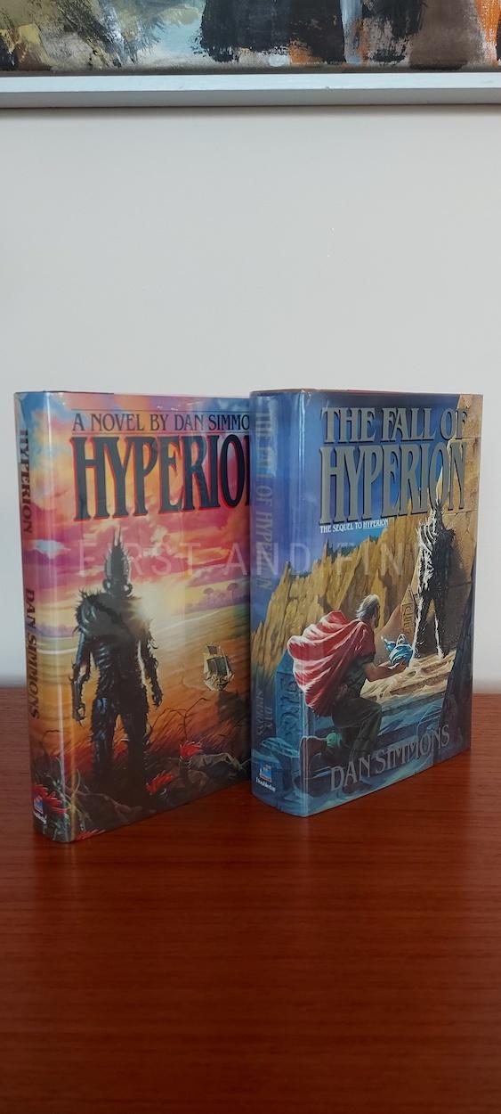 Simmons, Dan (1989 & 1990) 'Hyperion' and 'The Fall of Hyperion', US signed first editions