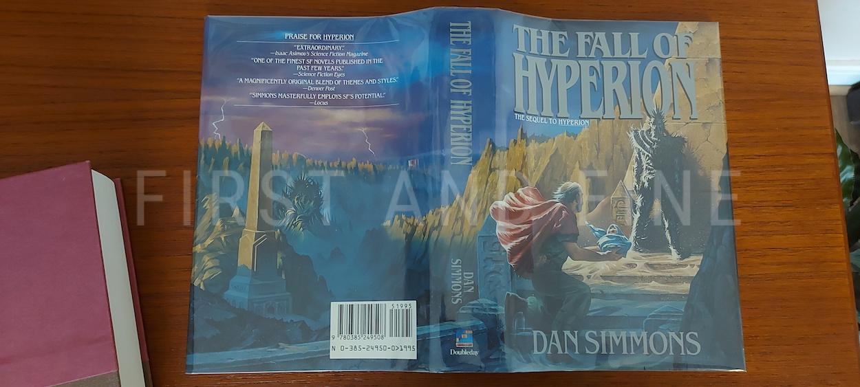 Simmons, Dan (1989 & 1990) 'Hyperion' and 'The Fall of Hyperion', US signed first editions - Image 18