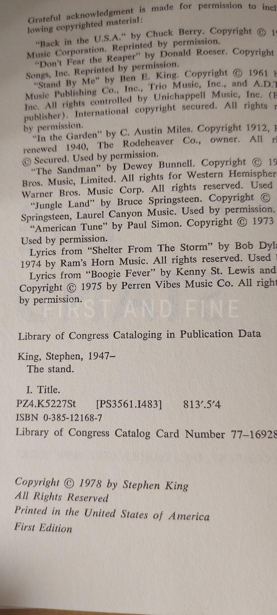 King, Stephen (1978) 'The Stand', US signed and inscribed first edition - Image 3