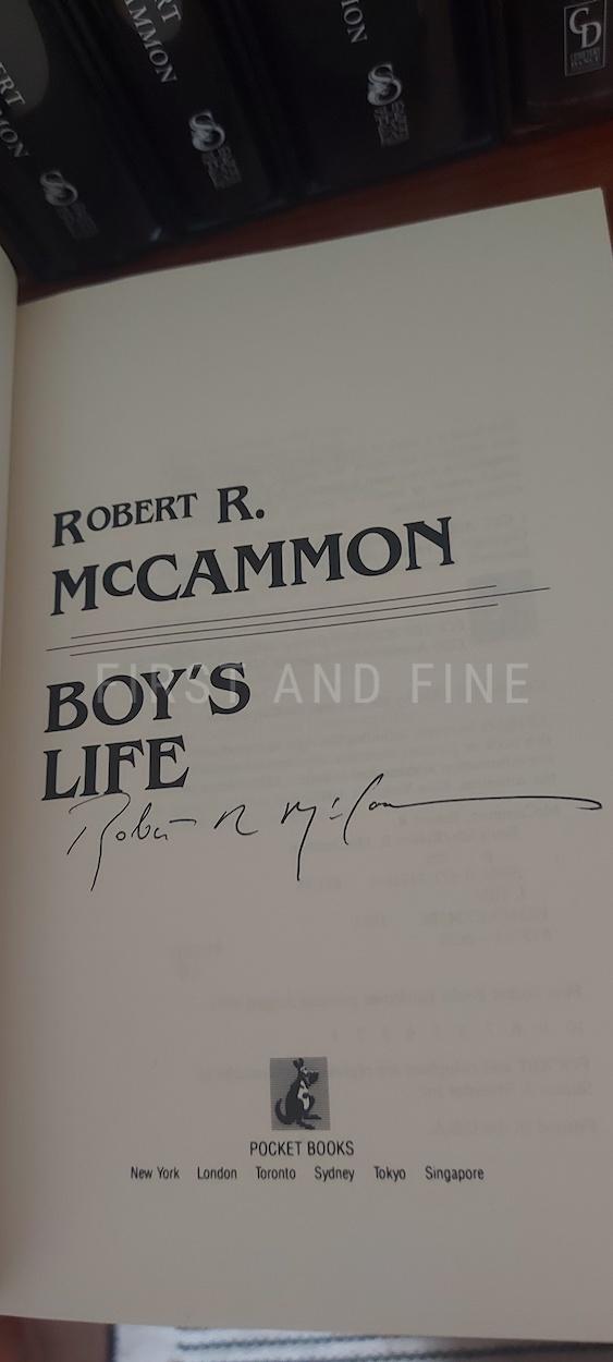 McCammon, Robert (1991) 'Boy's Life', US signed first edition - Image 2