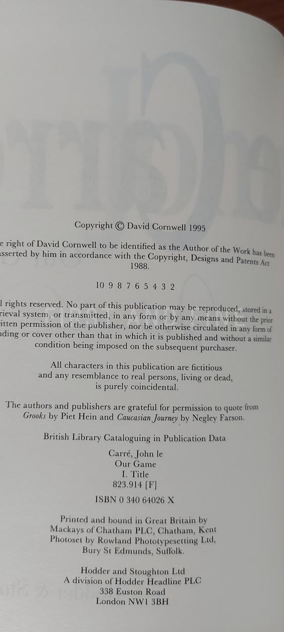 le Carré, John (1995-2017) small collection of UK signed first editions and a signed limited edition - Image 12