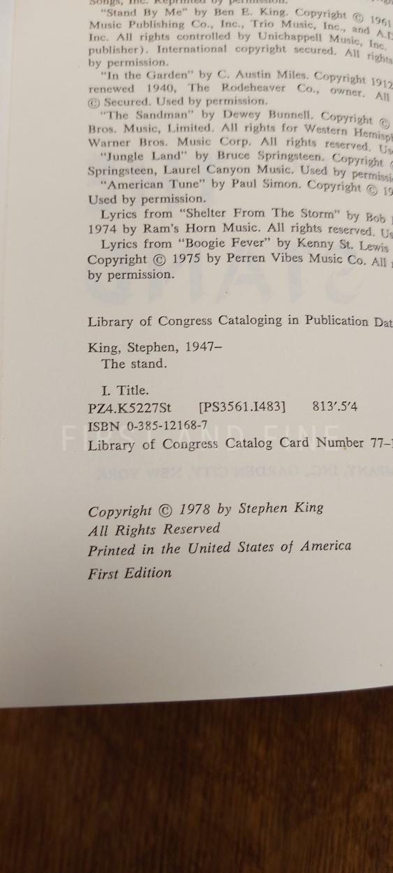 King, Stephen (1978) 'The Stand', US first edition in fine condition - Image 2