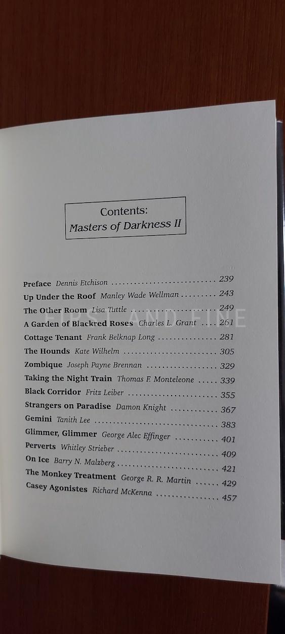 Etchison, Dennis (editor, 1991); King, Stephen et al. (author) 'The Complete Masters of Darkness', US signed limited edition - Image 13