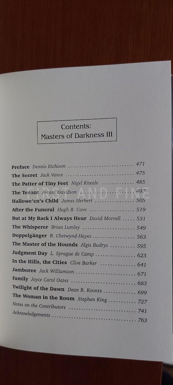 Etchison, Dennis (editor, 1991); King, Stephen et al. (author) 'The Complete Masters of Darkness', US signed limited edition - Image 14