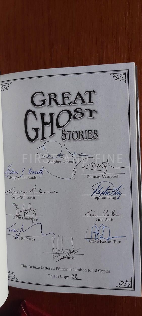 Chetwynd-Hayes, R. and Jones, Stephen (editors, 2004); King, Stephen (author et al.) 'Great Ghost Stories: Tales of Mystery and Madness', US signed lettered limited edition, signed by Stephen King et al. - Image 2