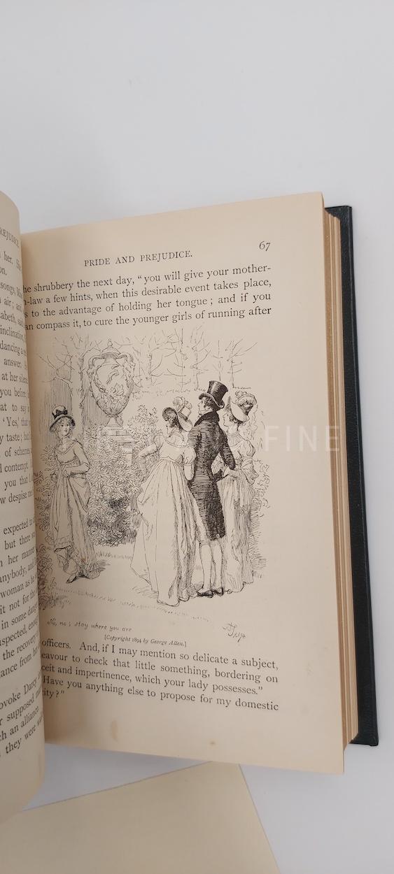 Austen, Jane (1894) 'Pride and Prejudice', UK Peacock edition beautifully rebound full leather - Image 16
