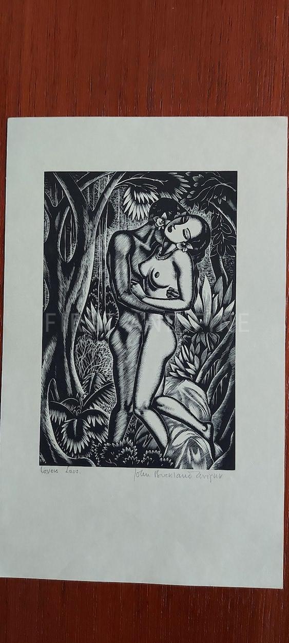 Wright, John Buckland (1936) 'Love Night: A Laotian Gallantry', signed print - Image 3