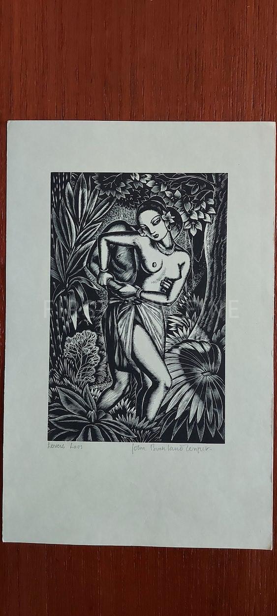Wright, John Buckland (1936) 'Love Night: A Laotian Gallantry', signed print - Image 5