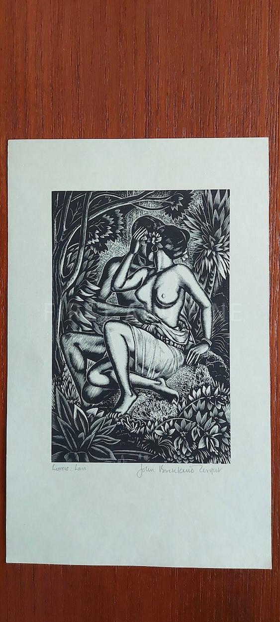 Wright, John Buckland (1936) 'Love Night: A Laotian Gallantry', signed print - Image 6