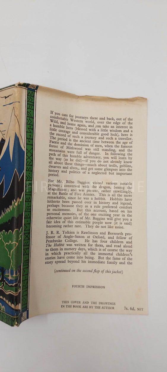 Tolkien, J.R.R. (1946) 'The Hobbit', UK first edition, fourth impression in the original dust jacket - Image 14