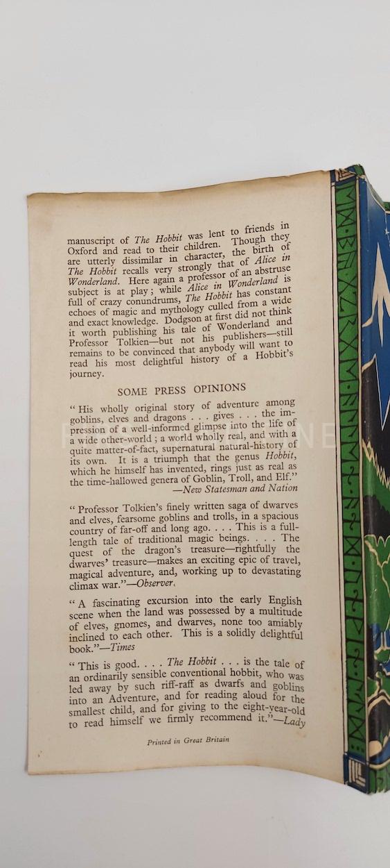Tolkien, J.R.R. (1946) 'The Hobbit', UK first edition, fourth impression in the original dust jacket - Image 18