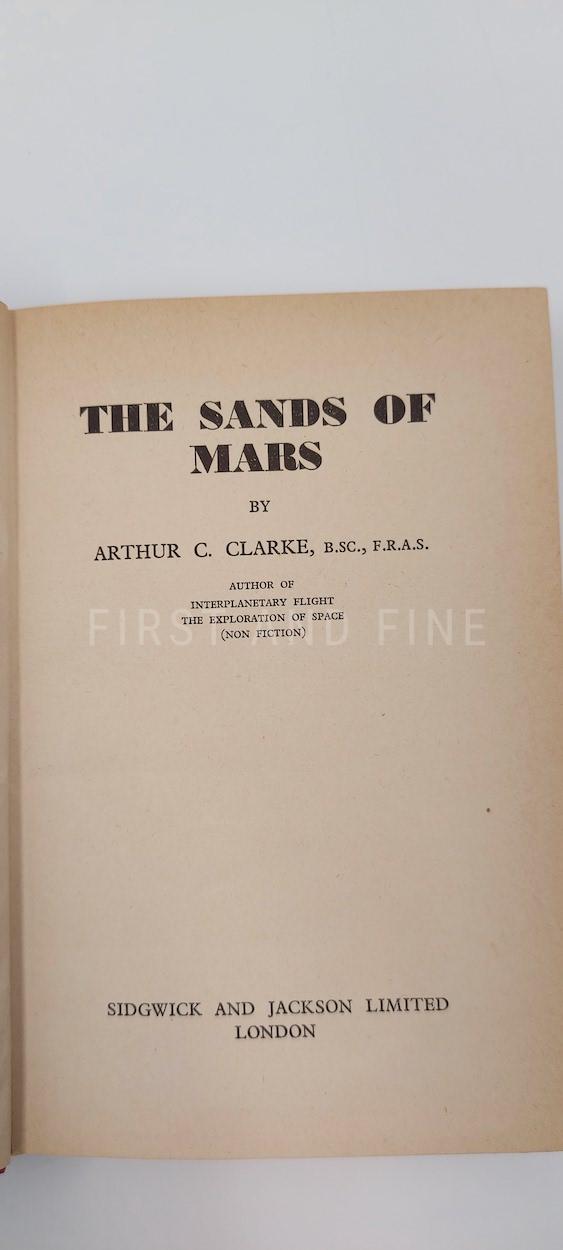 Clarke, Arthur C. (1951) 'The Sands of Mars', UK signed and inscribed first edition - Image 4