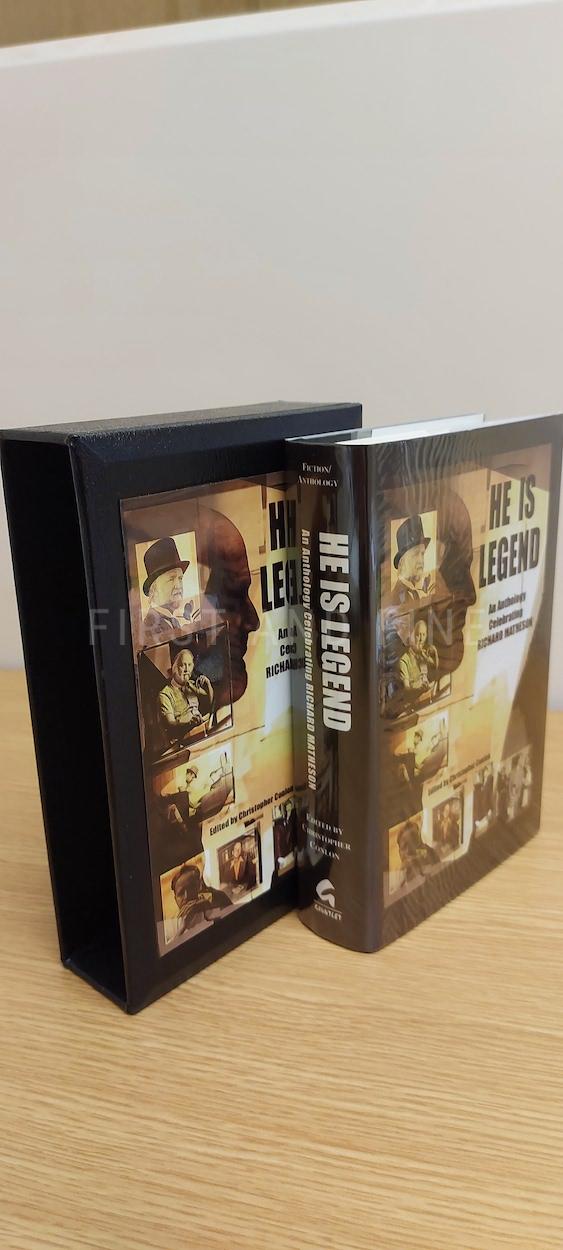 COLON, CHRISTOPHER (EDITOR) (2010) ‘HE IS LEGEND – AN ANTHOLOGY CELEBRATING RICHARD MATHESON’, US SIGNED Numbered LIMITED EDITION, SIGNED BY STEPHEN KING ET AL.