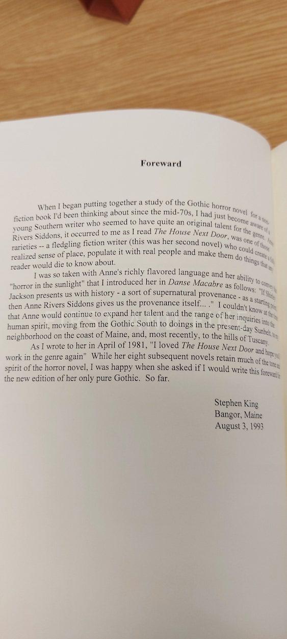 Siddons, Anne Rivers (1993) 'The House Next Door', US signed numbered limited edition; signed by Stephen King and Siddons - Image 3