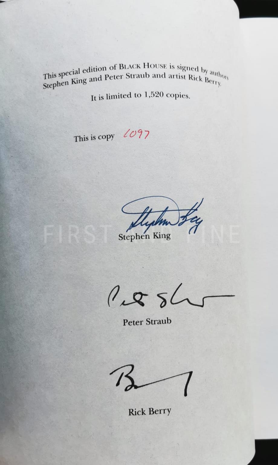 King, Stephen; and Straub, Peter (2002) 'Black House', US signed limited edition - Image 2