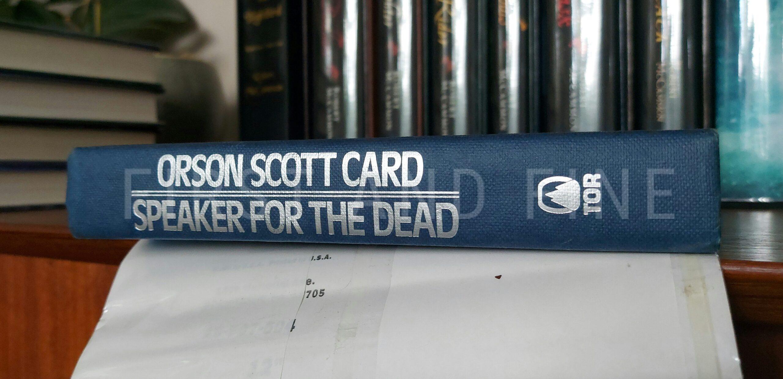 Card, Orscon Scott (1985-01) 'Ender's Game'; 'Speaker for the Dead'; 'Xenocide'; 'Children of the Mind'; 'Ender's Shadow'; 'Shadow of the Hegemon' - the first six novels in Ender's Game Series, all US signed first editions - Image 17