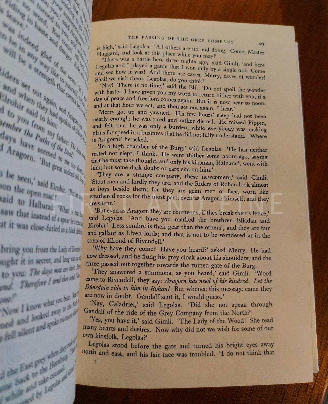 Tolkien, J.R.R. (1954-55) 'The Lord of the Rings', UK first editions beautifully rebound in full white leather - Image 5