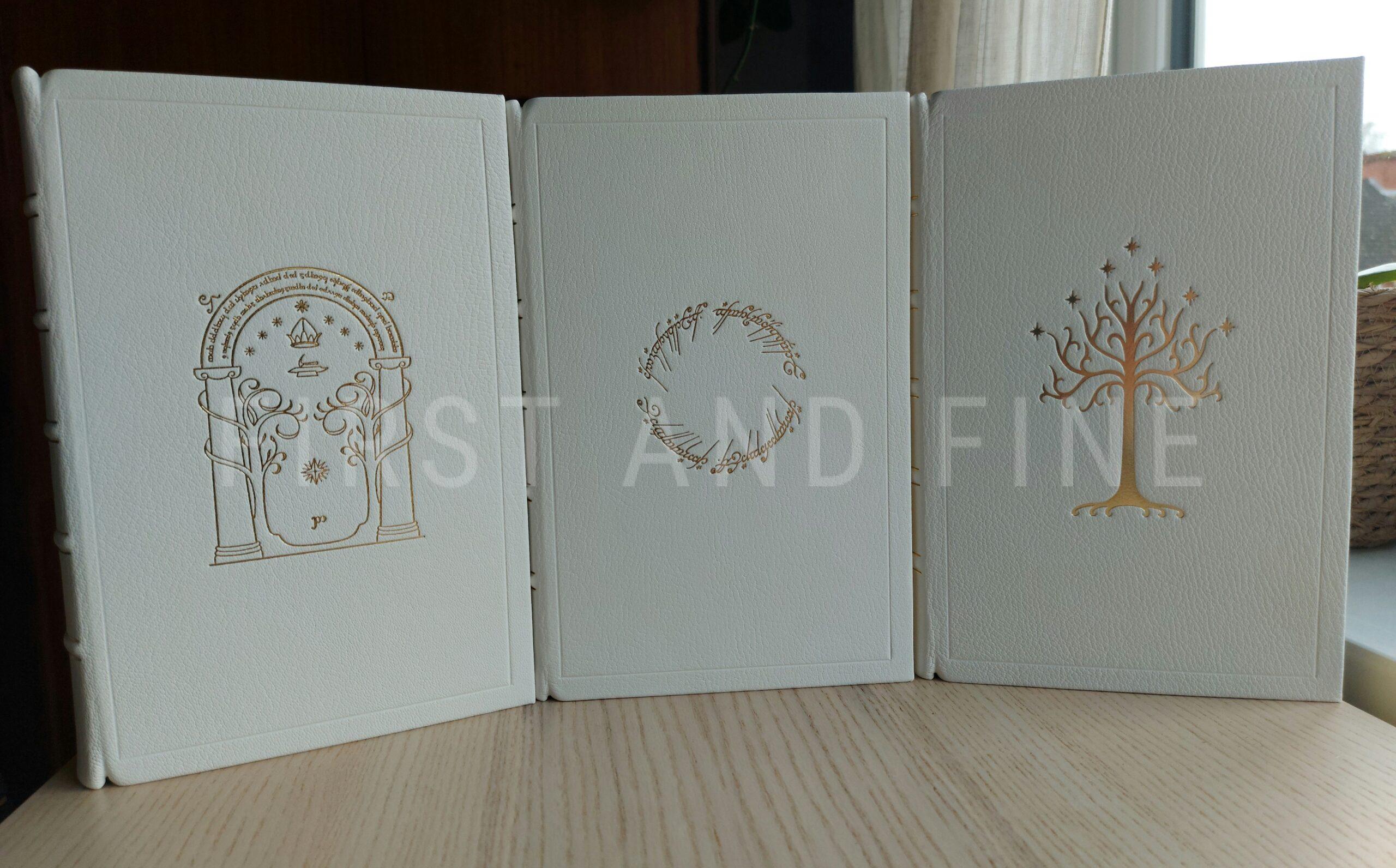 Tolkien, J.R.R. (1954-55) 'The Lord of the Rings', UK first editions beautifully rebound in full white leather - Image 8