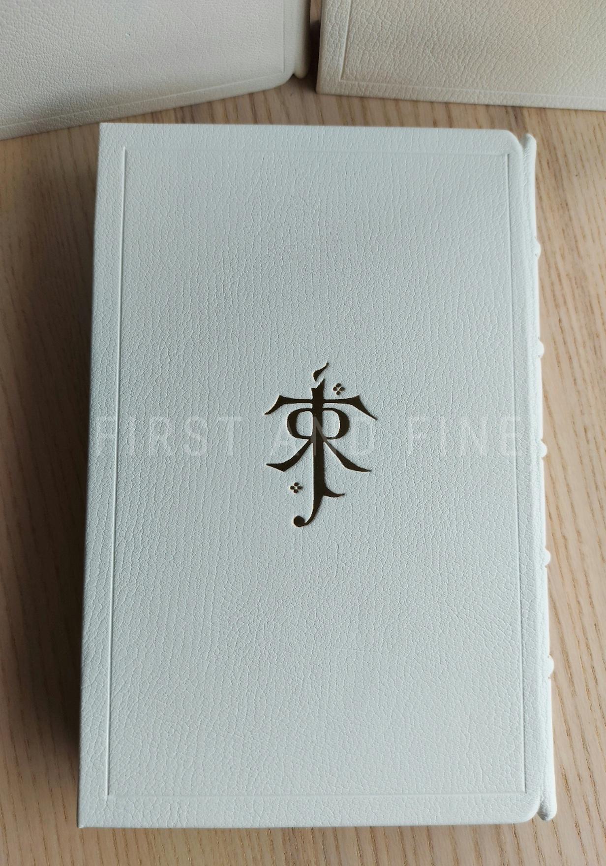 Tolkien, J.R.R. (1954-55) 'The Lord of the Rings', UK first editions beautifully rebound in full white leather - Image 15