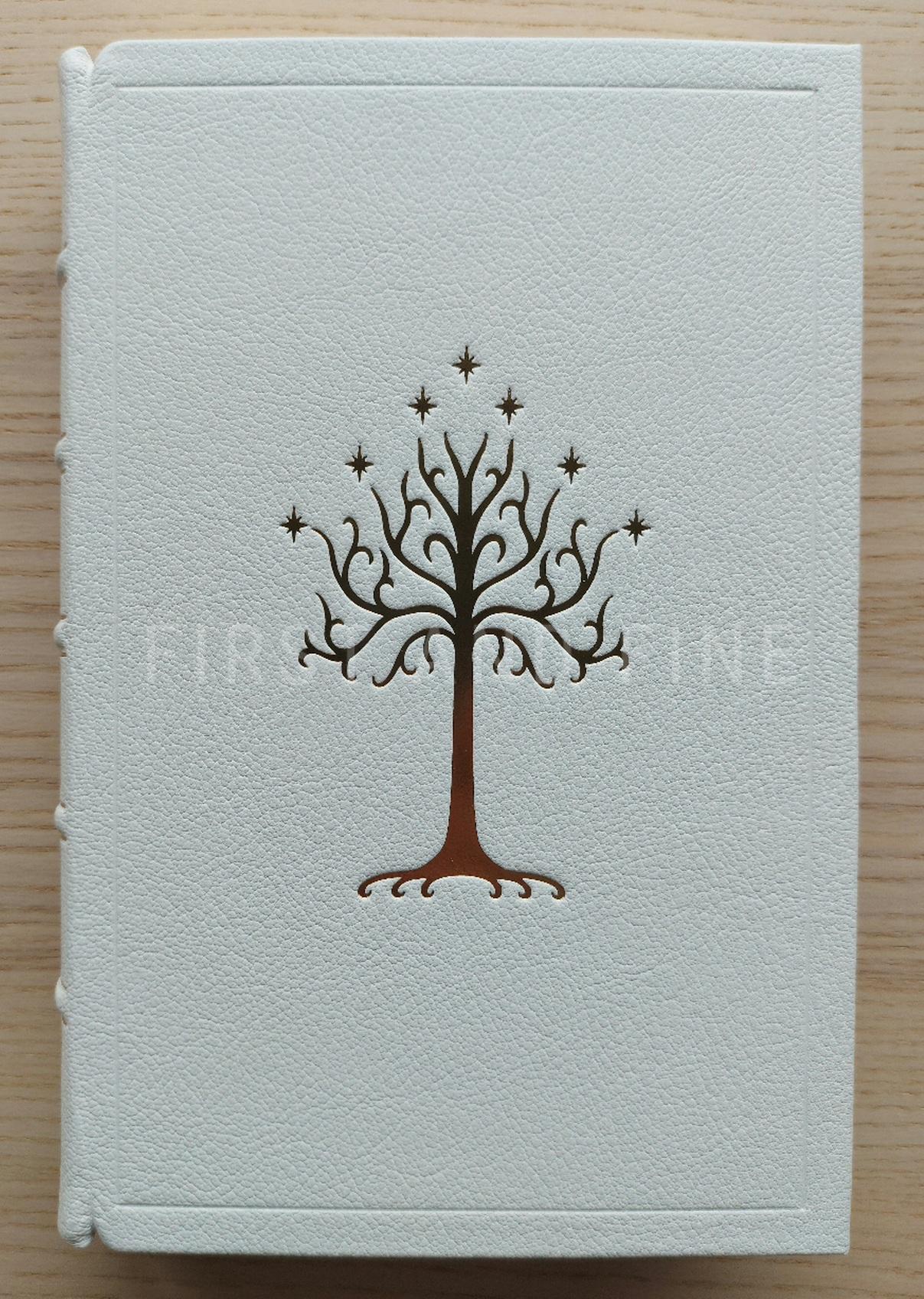 Tolkien, J.R.R. (1954-55) 'The Lord of the Rings', UK first editions beautifully rebound in full white leather - Image 18