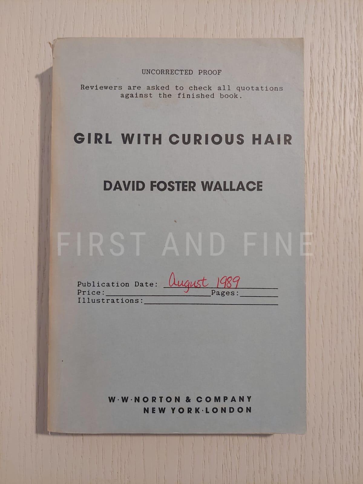 Foster Wallace, David (1989) 'Girl with Curious Hair', US uncorrected proof - Image 2