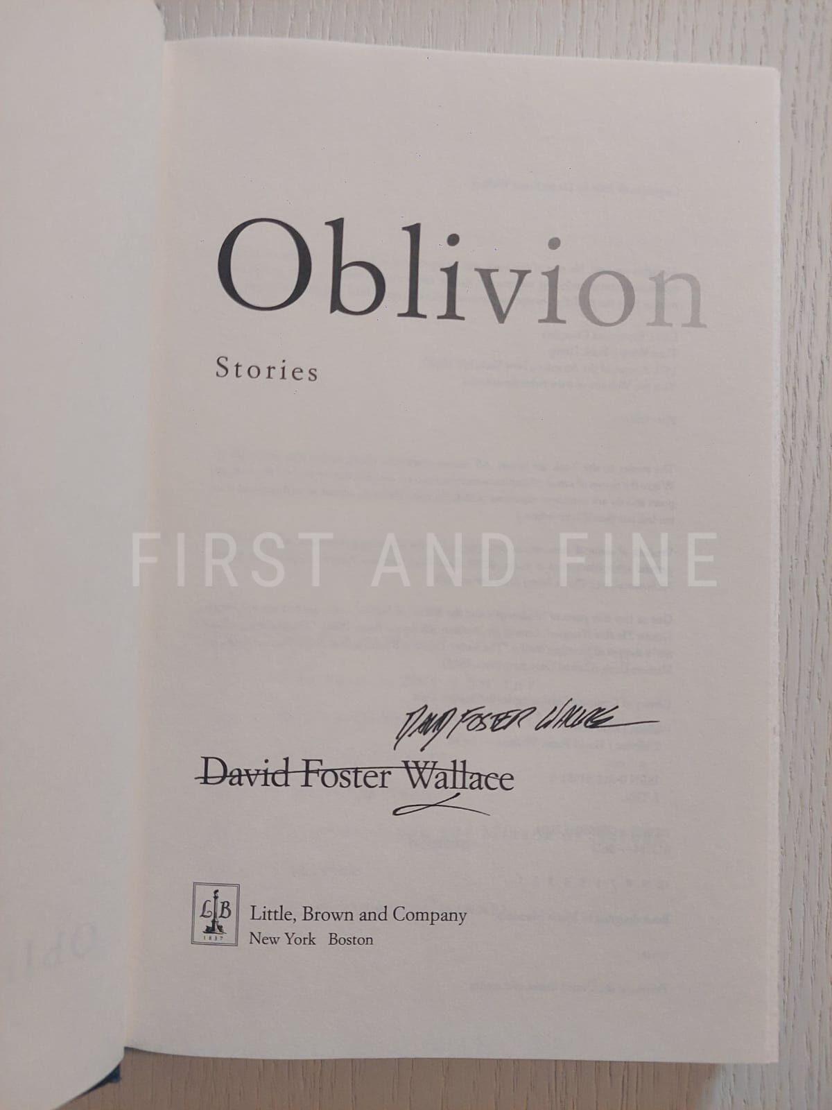 Foster Wallace, David (2004) 'Oblivion', US signed first edition - Image 2