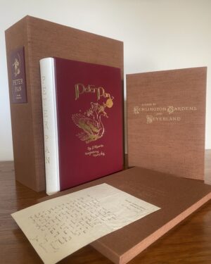 Barrie, J.M. (2024) 'Peter Pan', deluxe fine press limited edition with a signed J.M. Barrie letter