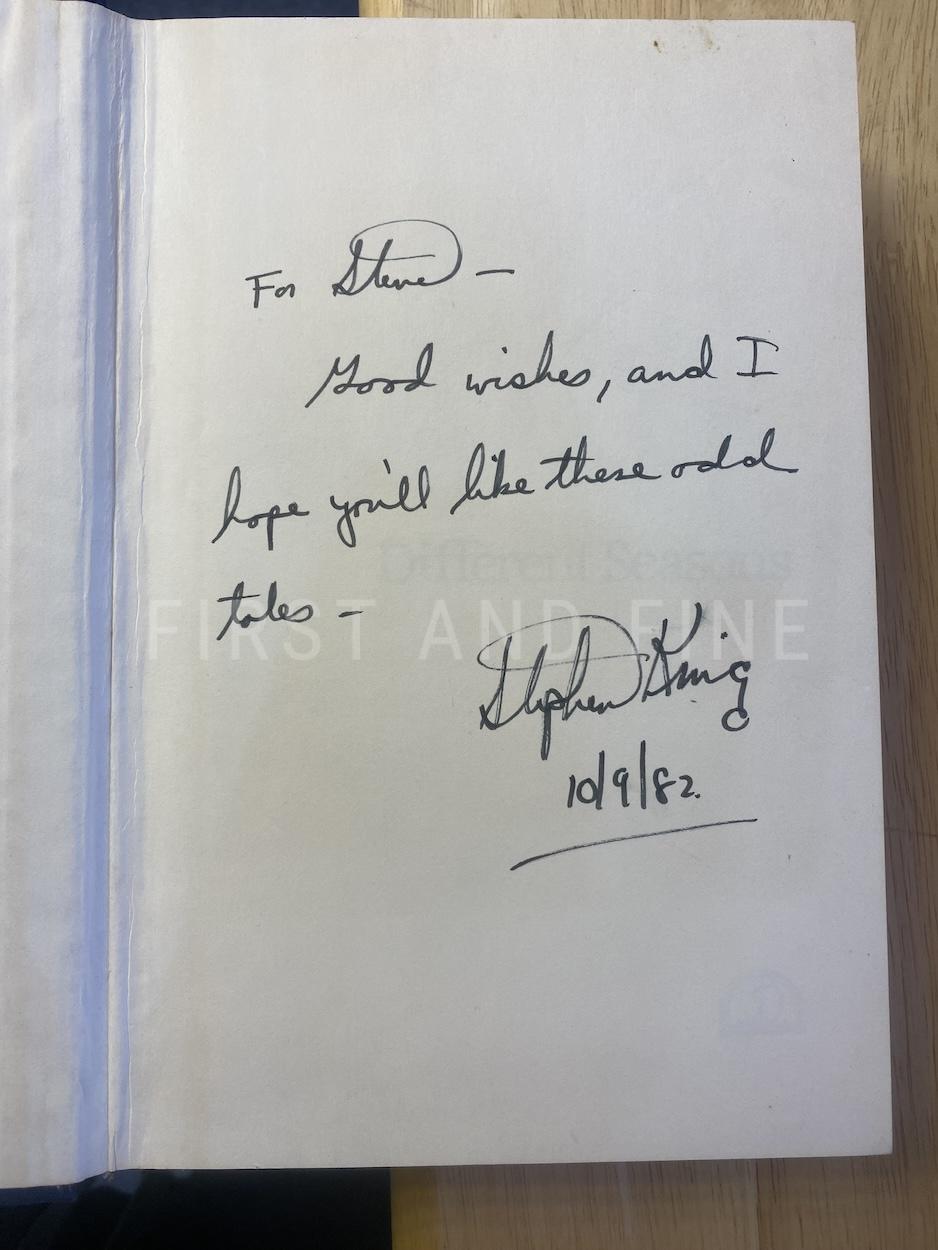 King, Stephen (1982) 'Different Seasons', US signed and inscribed first edition - Image 2