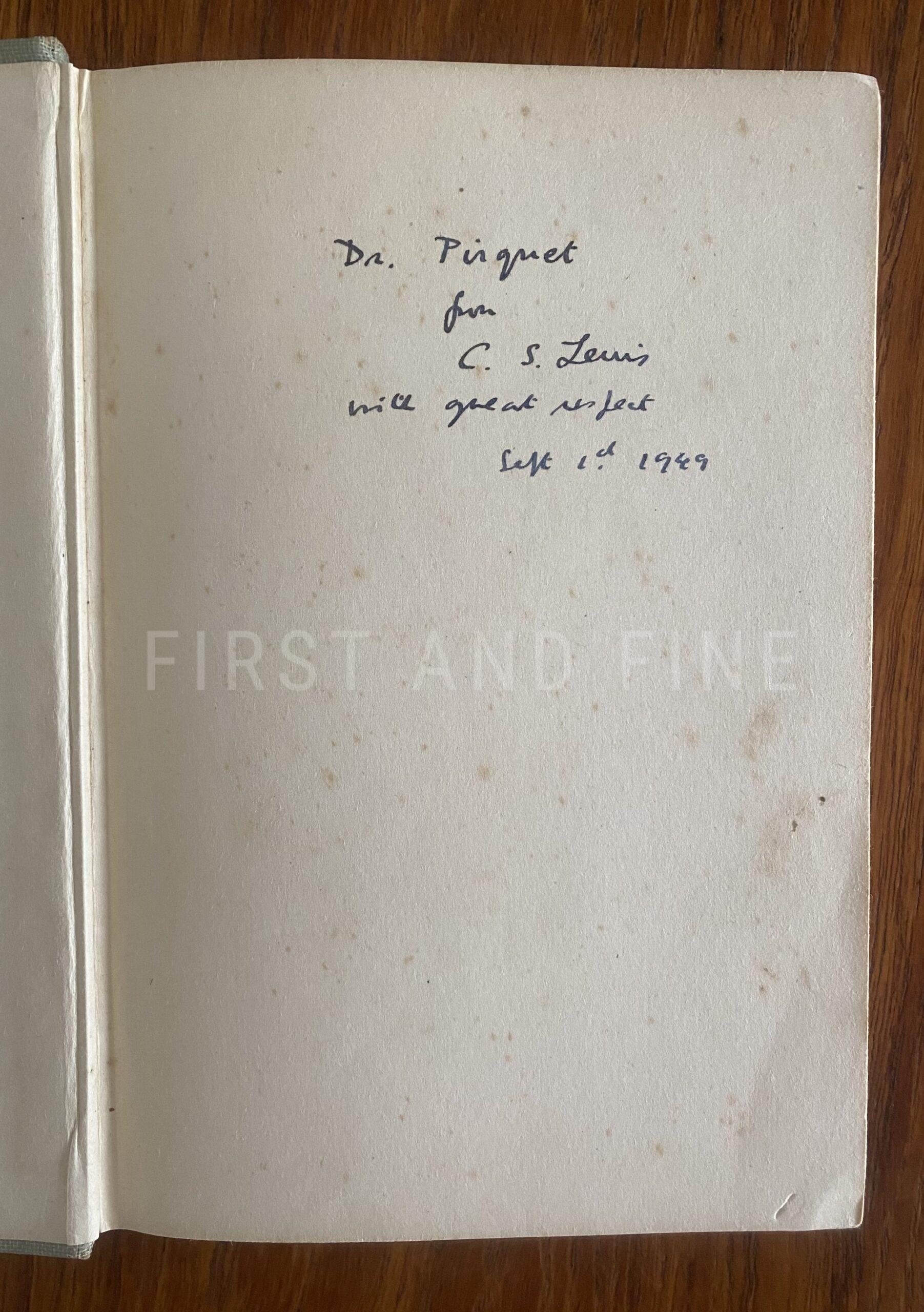 Lewis, C.S. (1947) 'George Macdonald- An Anthology', US signed and inscribed first edition - Image 2