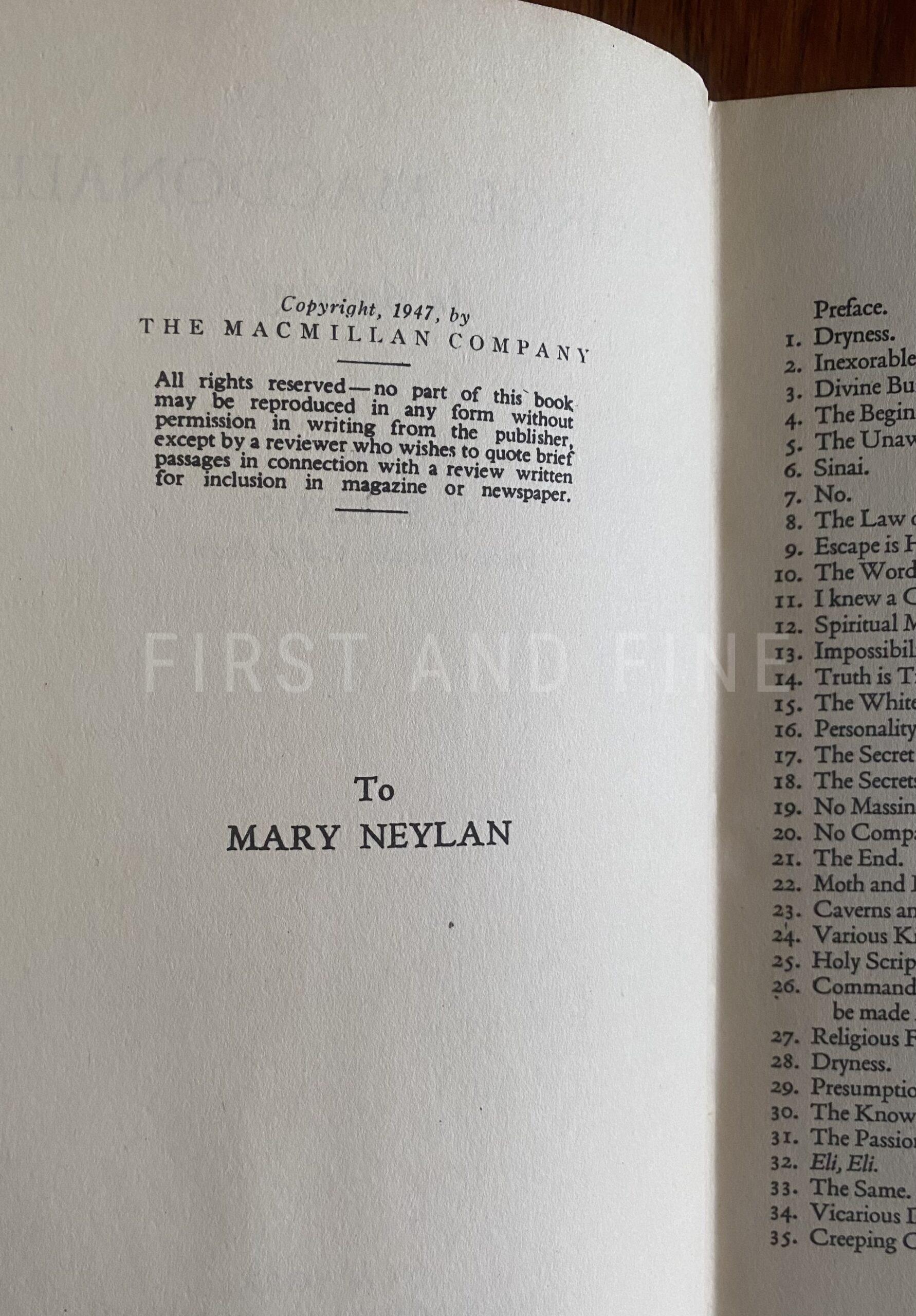 Lewis, C.S. (1947) 'George Macdonald- An Anthology', US signed and inscribed first edition - Image 3