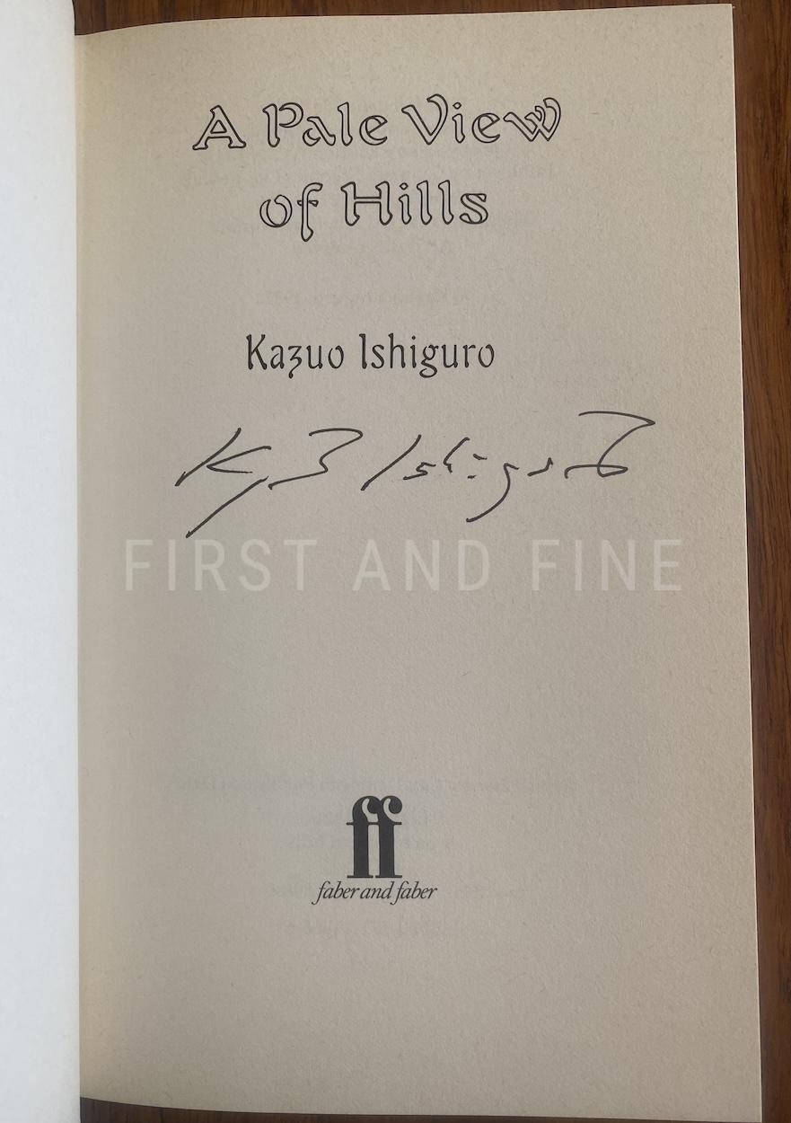 Ishiguro, Kazuo (1982) 'A Pale View of Hills', UK signed first edition - Image 2