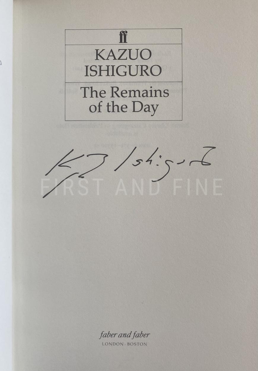 Ishiguro (1989) 'The Remains of the Day', UK signed first edition - Image 2