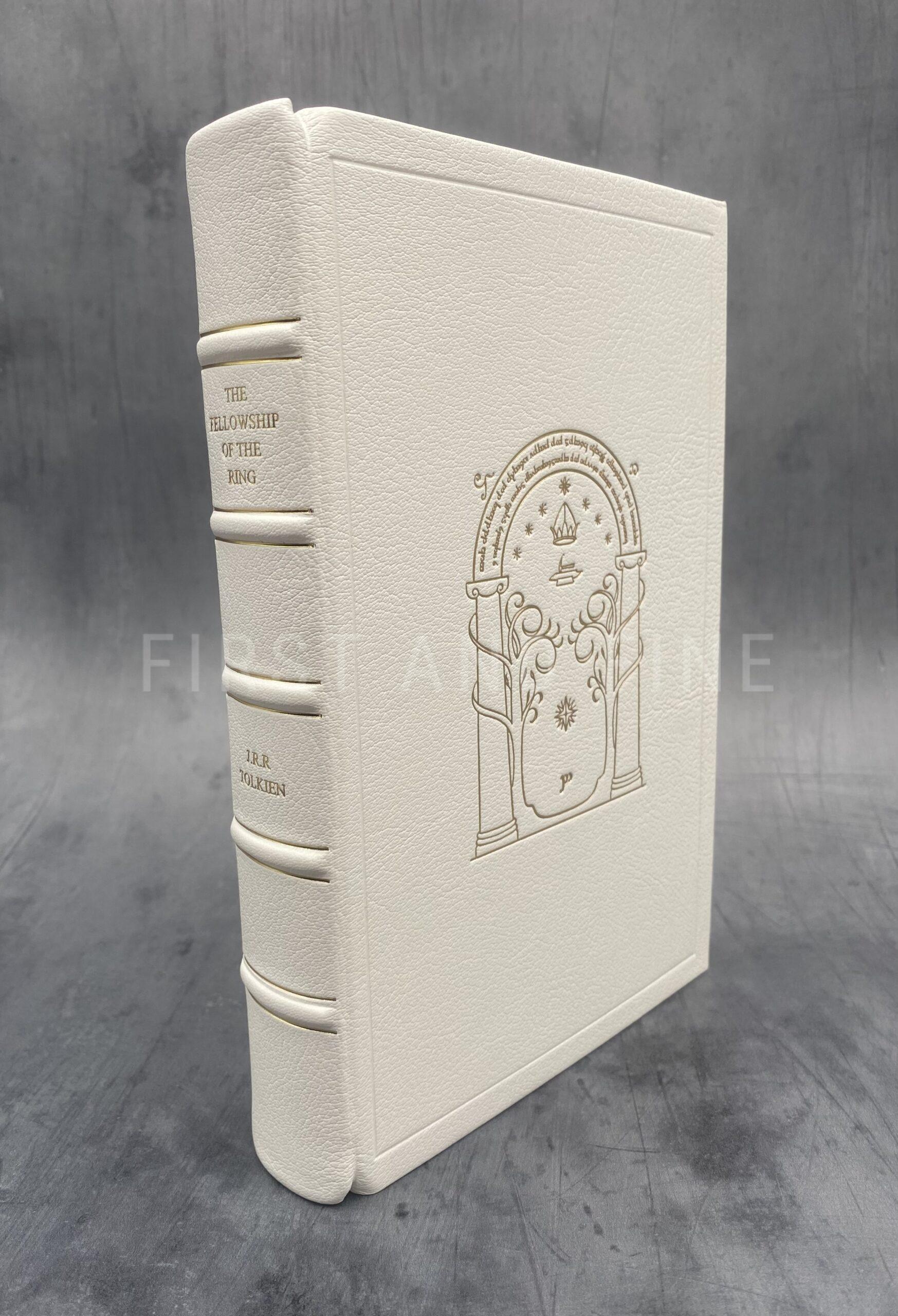 Tolkien, J.R.R. (1954, 55) 'The Lord of the Rings', UK first edition set (2/2/1), beautifully rebound in full white leather - Image 7
