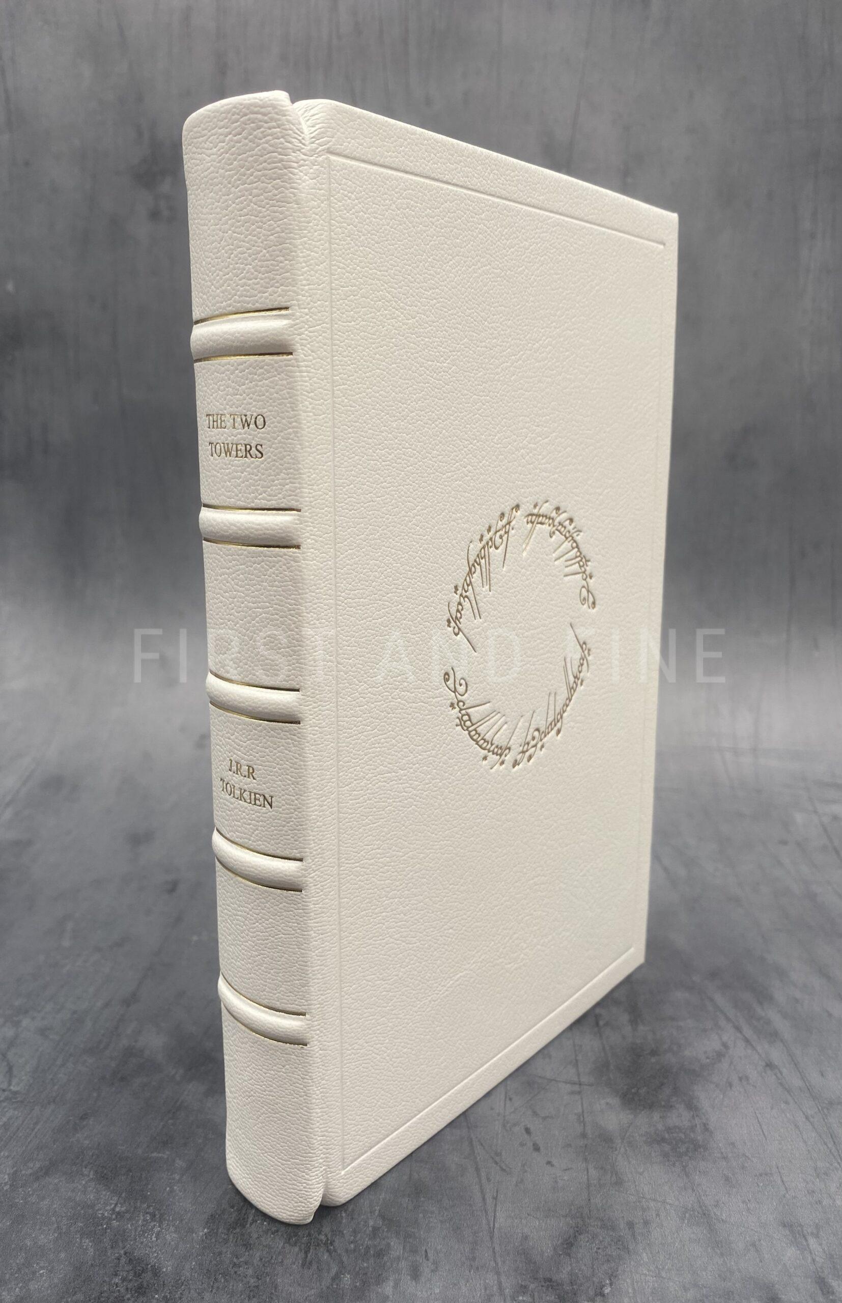 Tolkien, J.R.R. (1954, 55) 'The Lord of the Rings', UK first edition set (2/2/1), beautifully rebound in full white leather - Image 8