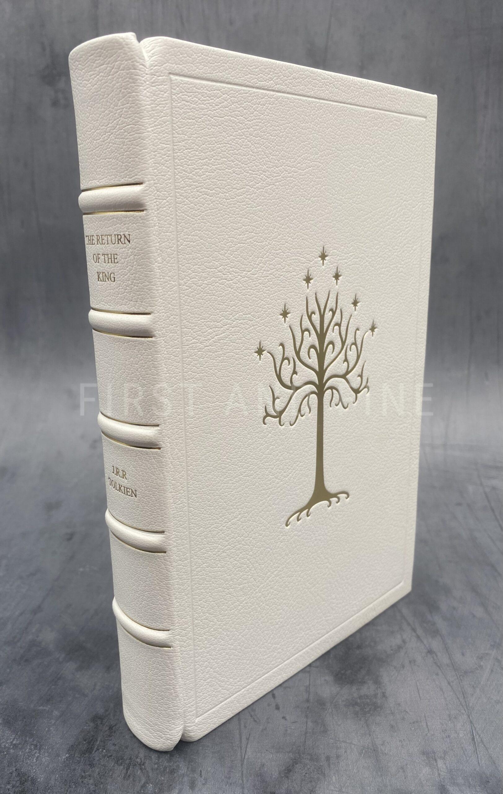 Tolkien, J.R.R. (1954, 55) 'The Lord of the Rings', UK first edition set (2/2/1), beautifully rebound in full white leather - Image 9