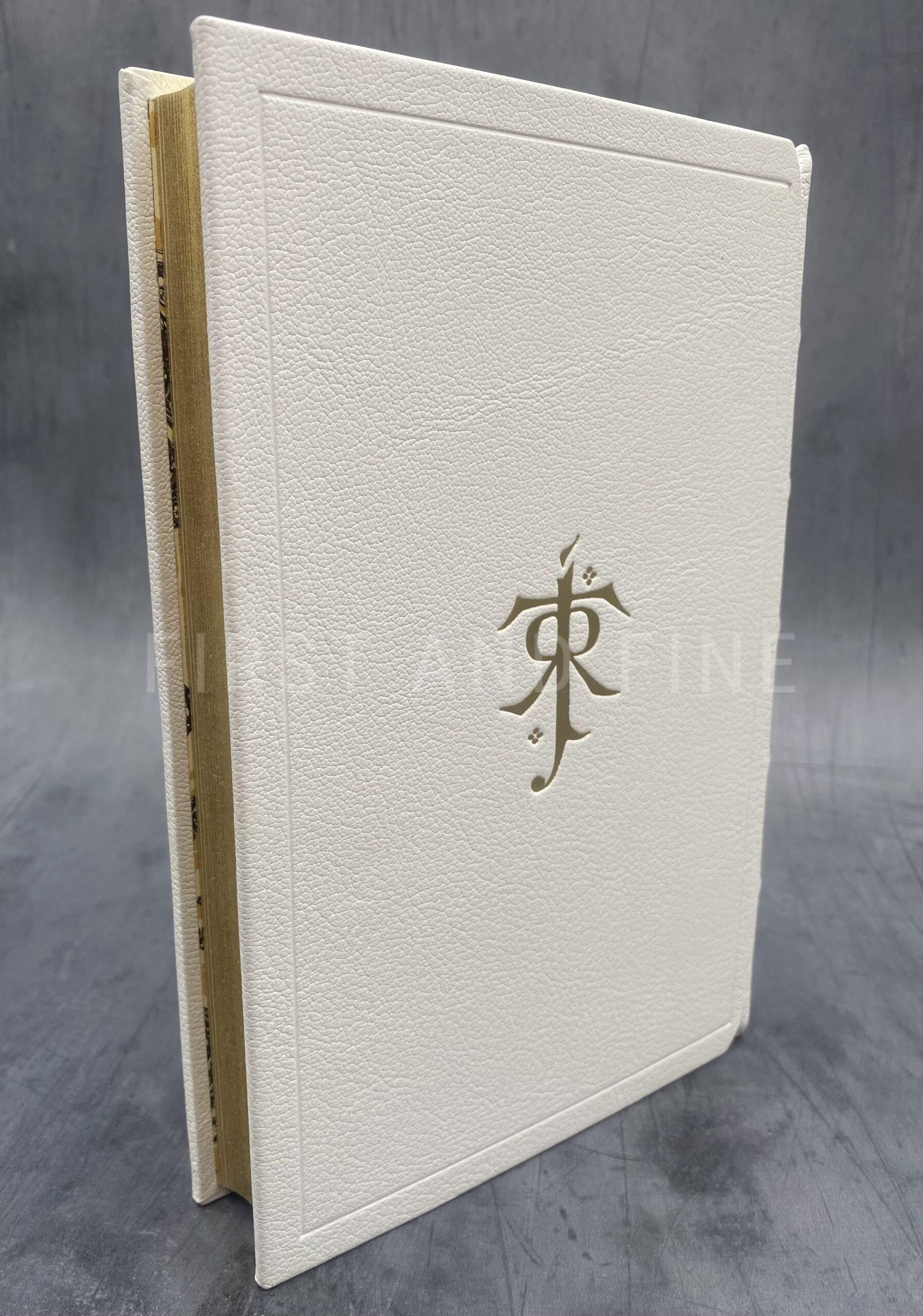 Tolkien, J.R.R. (1954, 55) 'The Lord of the Rings', UK first edition set (2/2/1), beautifully rebound in full white leather - Image 10
