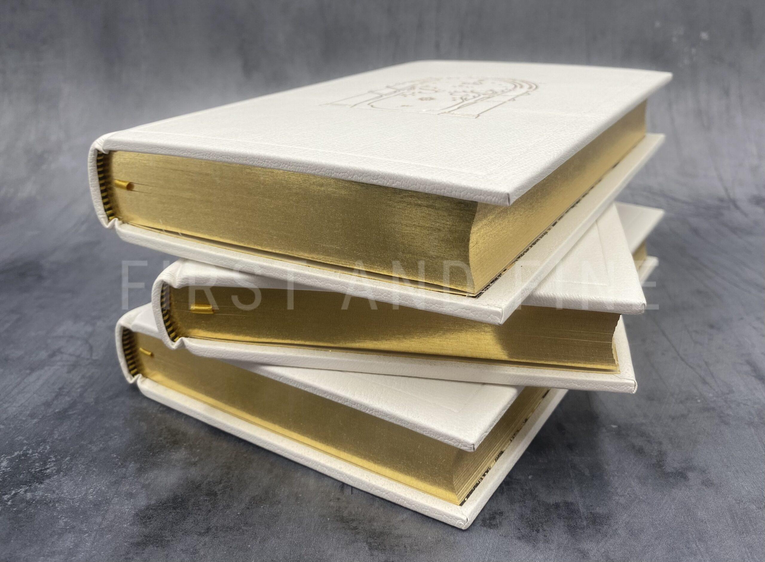 Tolkien, J.R.R. (1954, 55) 'The Lord of the Rings', UK first edition set (2/2/1), beautifully rebound in full white leather - Image 12
