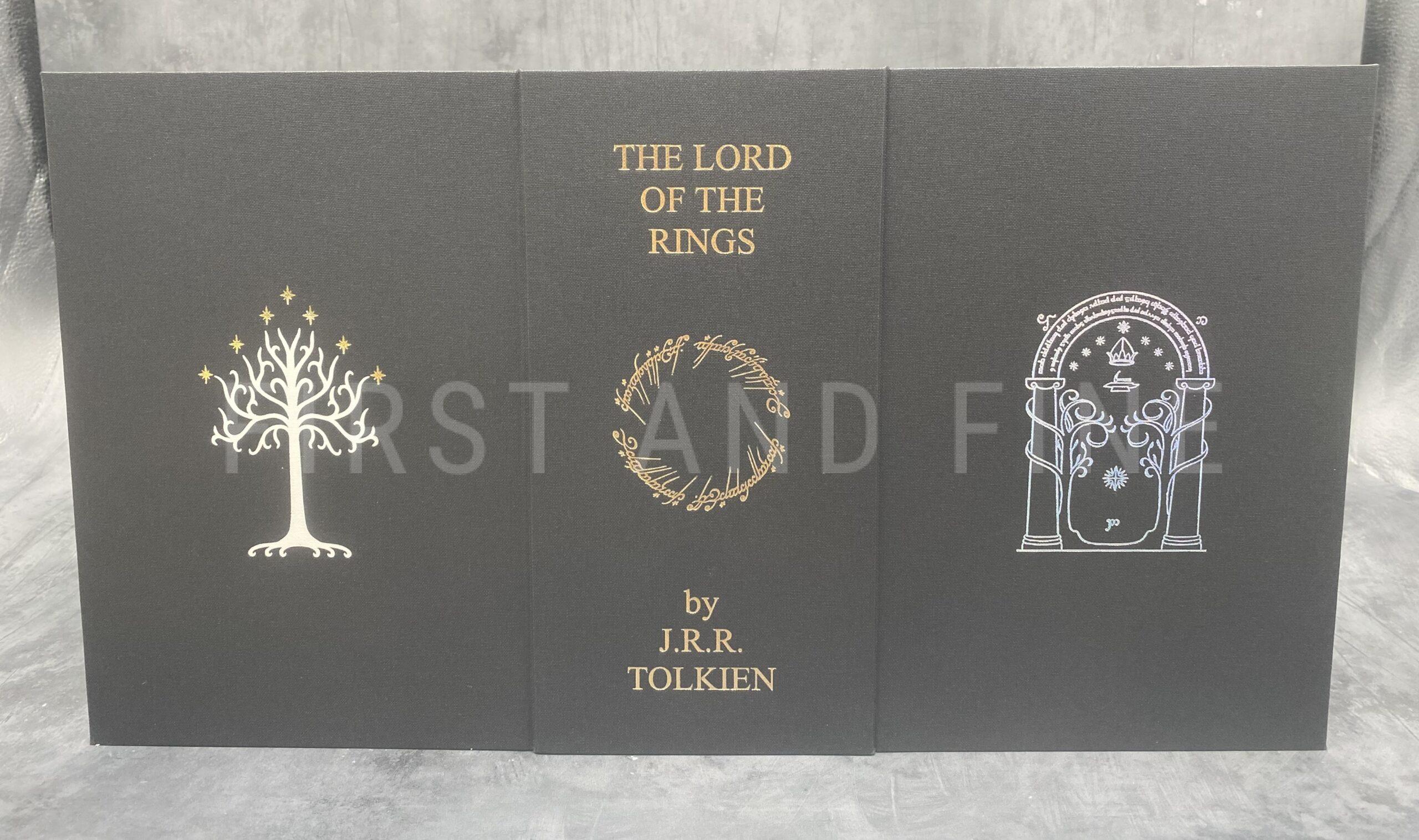 Tolkien, J.R.R. (1954, 55) 'The Lord of the Rings', UK first edition set (2/2/1), beautifully rebound in full white leather - Image 14