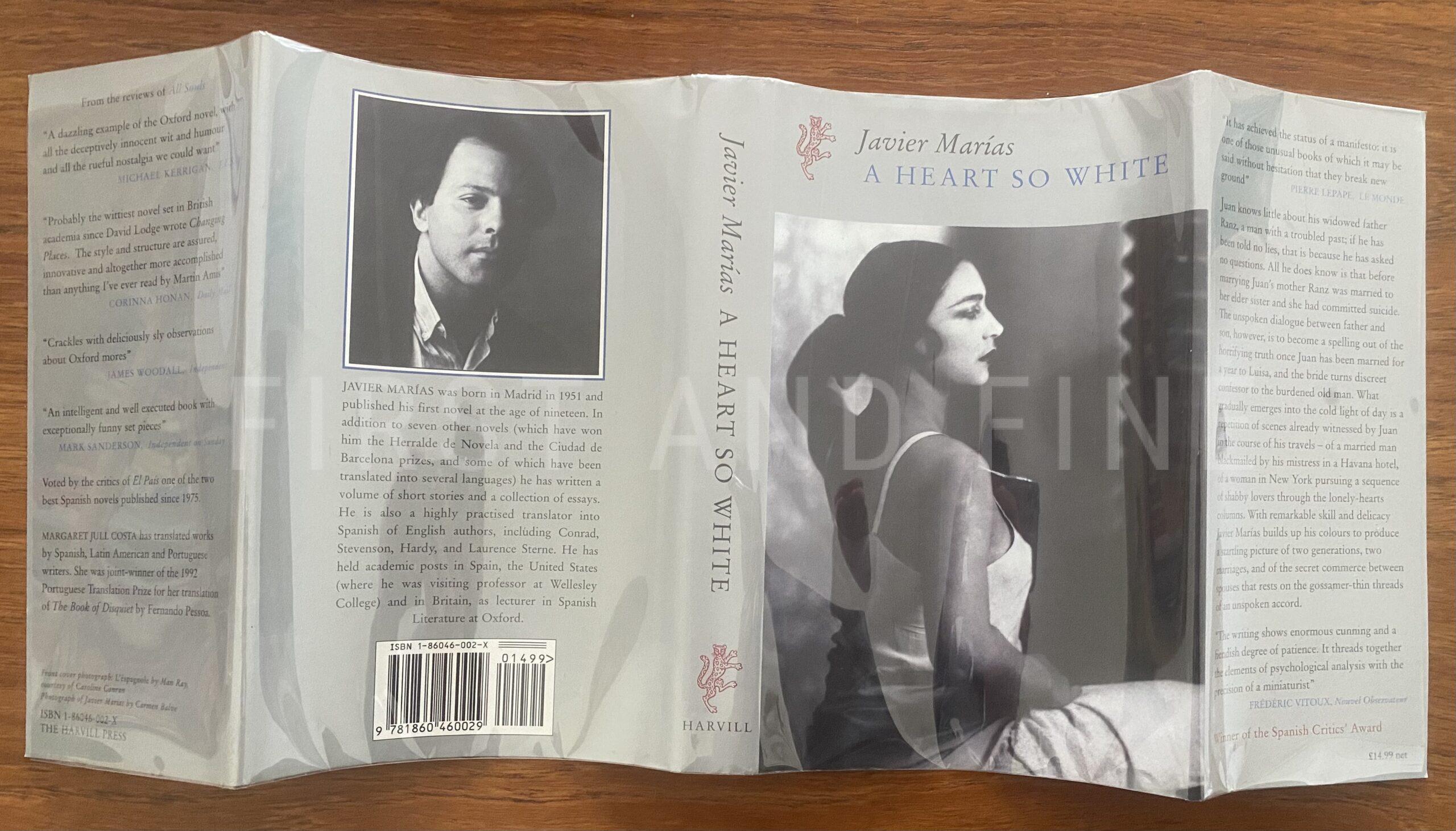 Marias, Javier (1995) 'A Heart So White', UK signed and inscribed first edition - Image 9