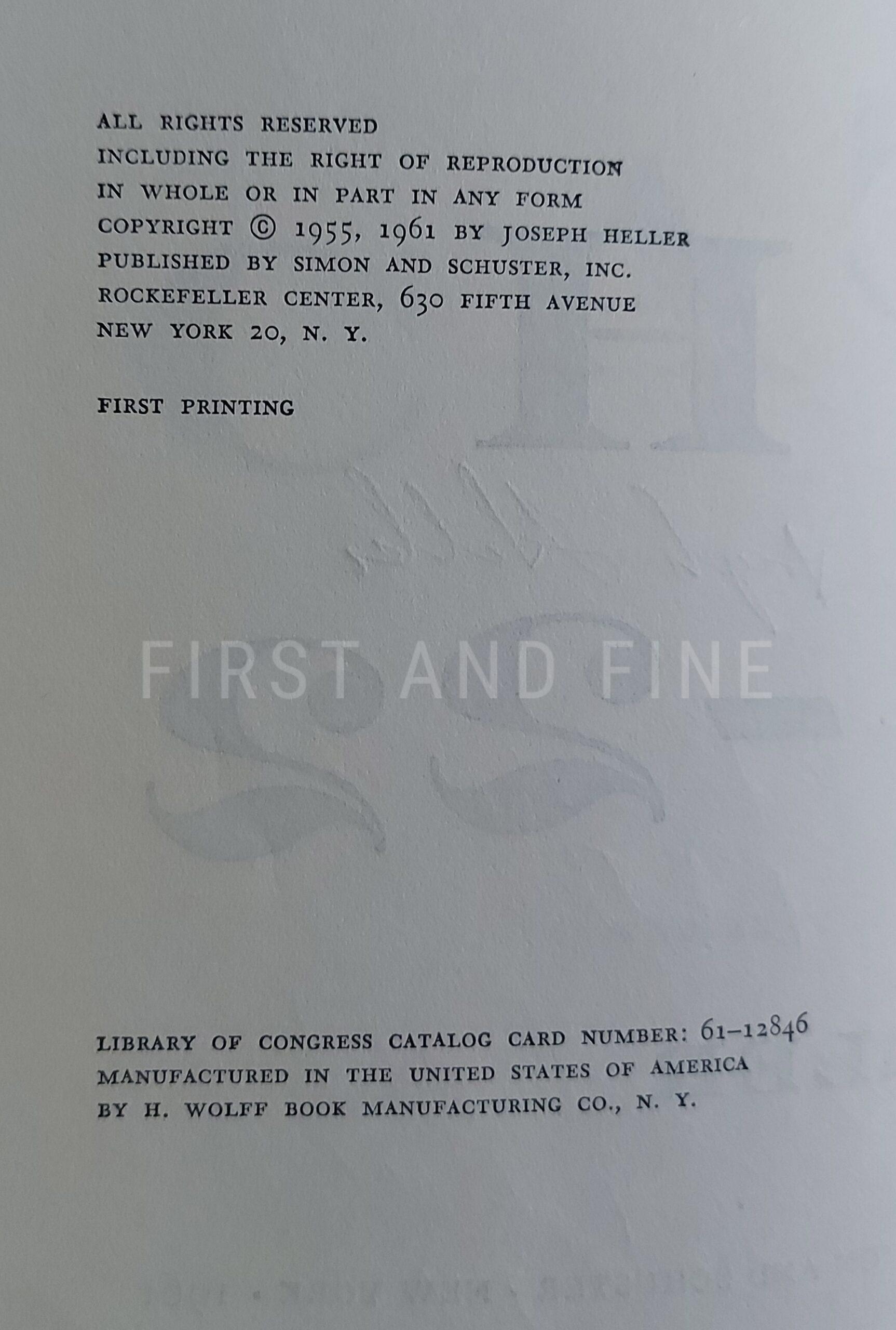 Heller, Joseph (1961) 'Catch-22', US signed and inscribed first edition - Image 4