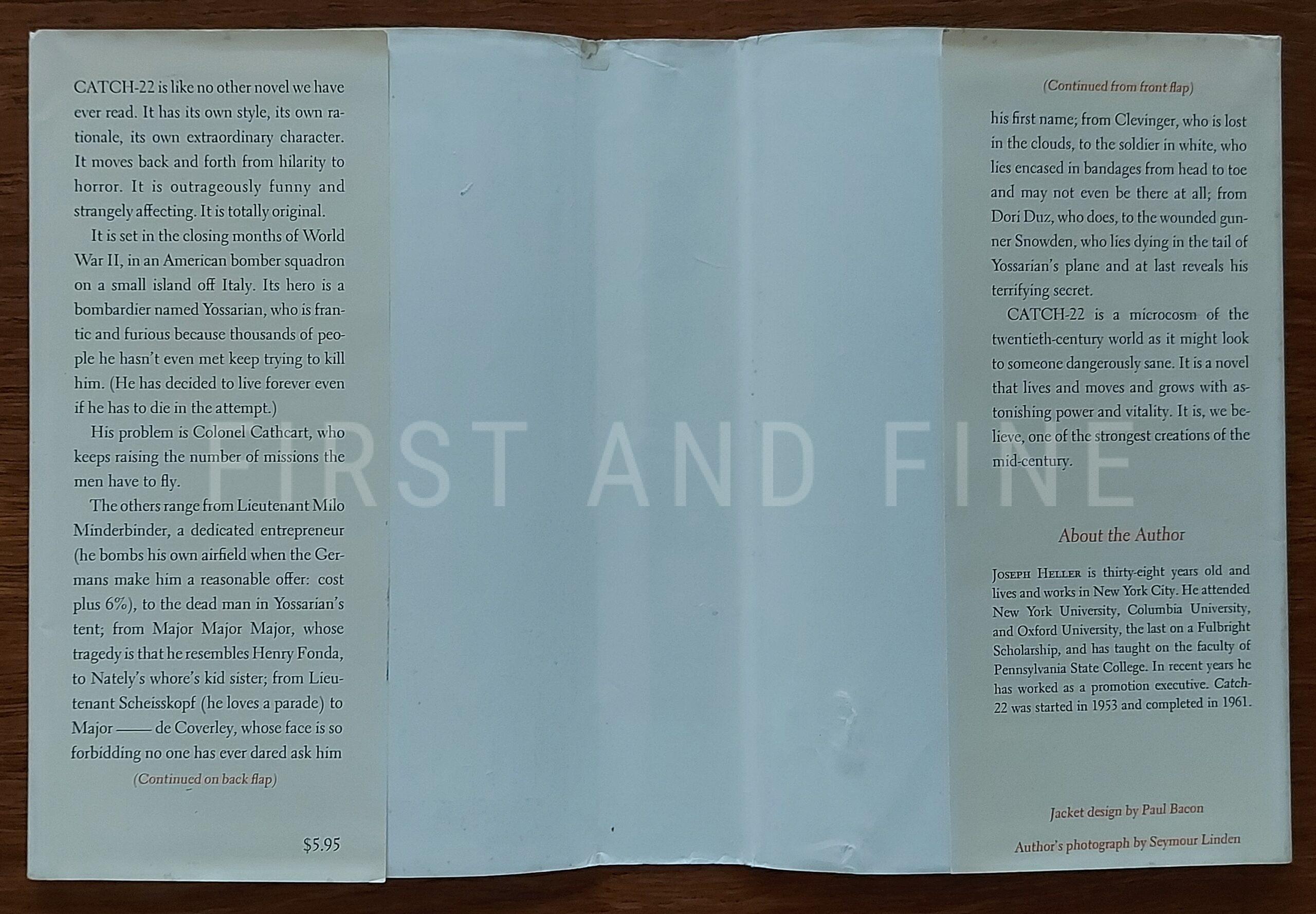 Heller, Joseph (1961) 'Catch-22', US signed and inscribed first edition - Image 10