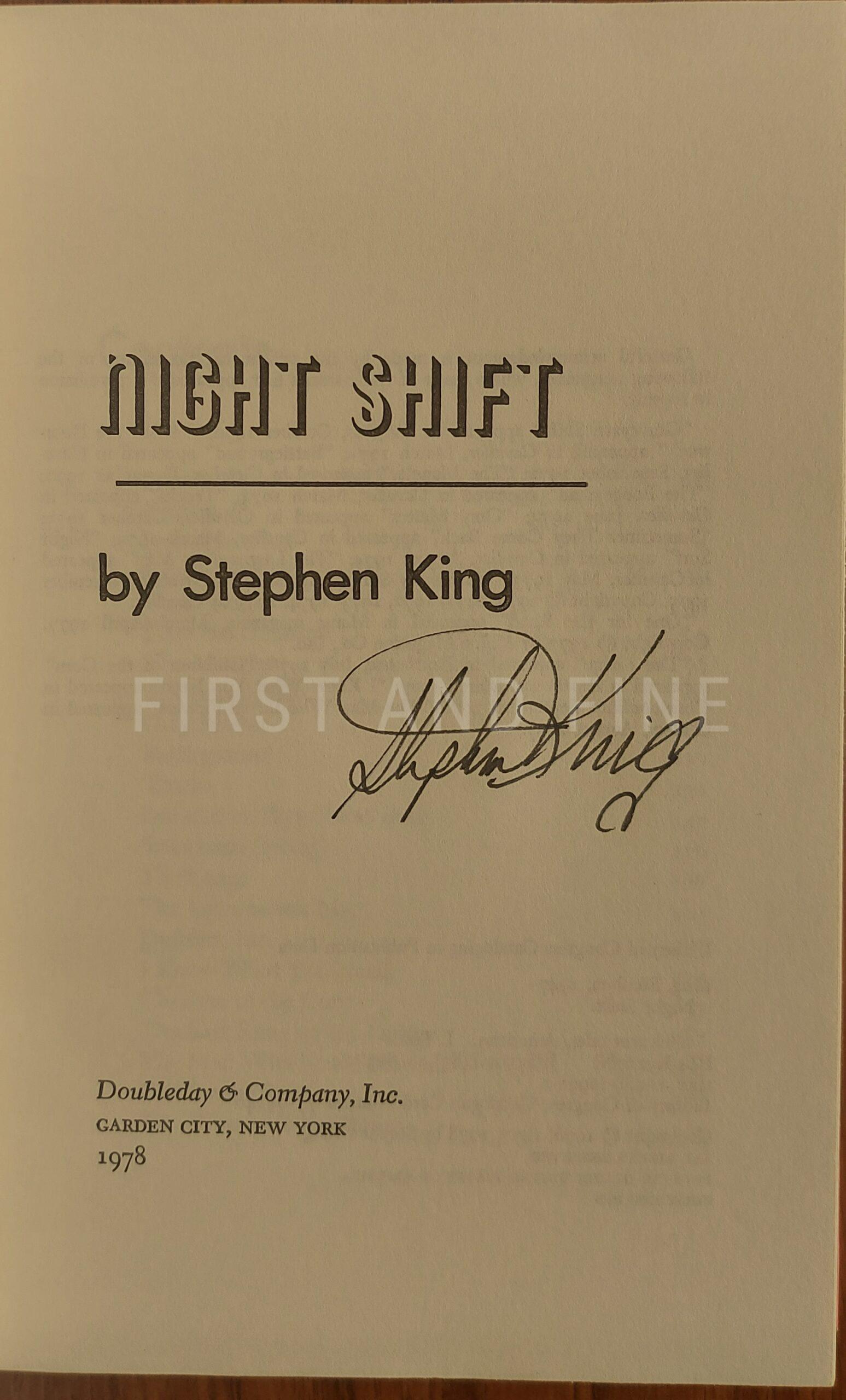 King, Stephen (1974-78) The Doubleday Years: his first five books: 'Carrie'; 'Salem's Lot'; 'The Shining'; 'Night Shift'; and 'The Stand', US signed first editions, beautifully housed with unique original artwork - Image 42