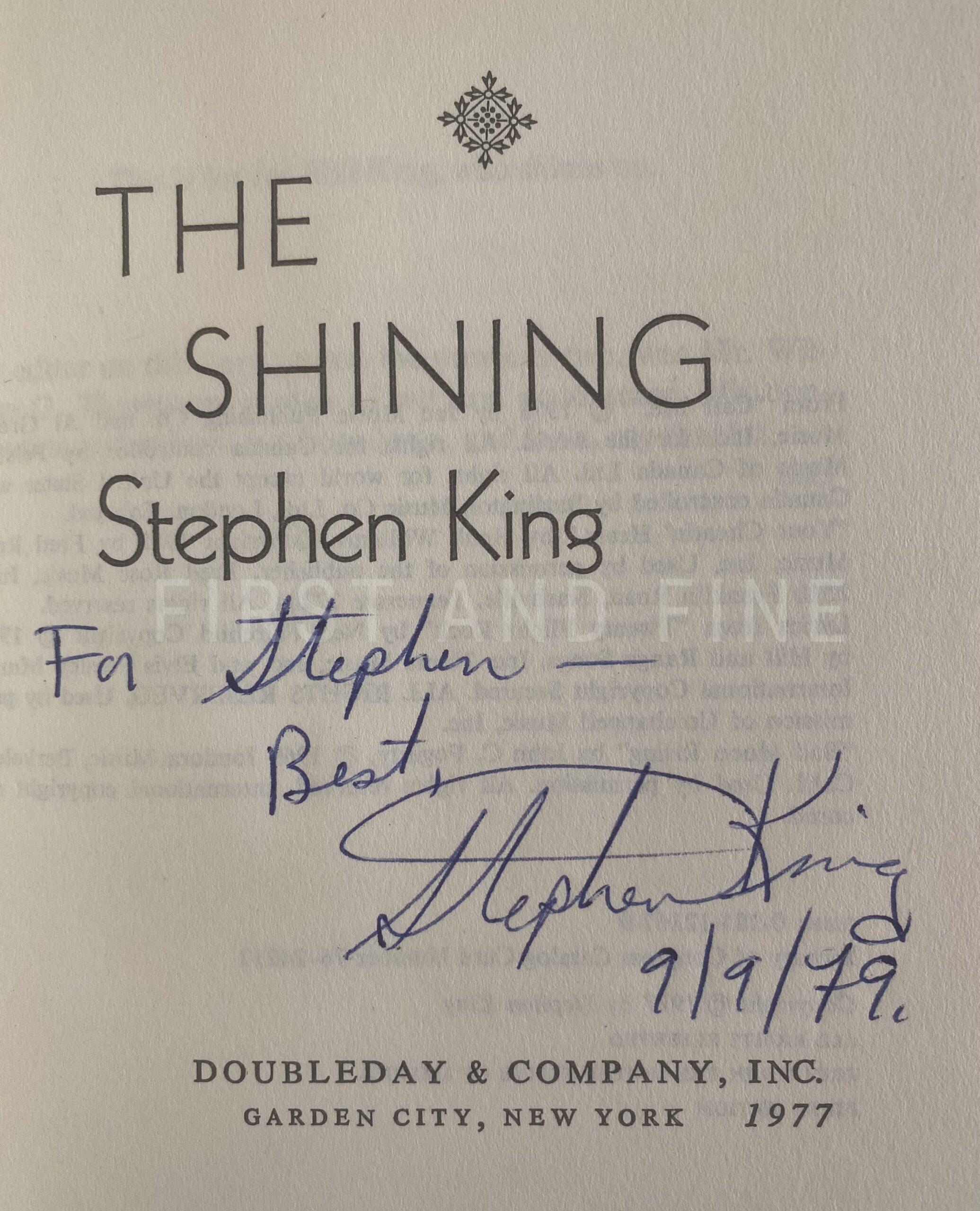 King, Stephen (1974-78) The Doubleday Years: his first five books: 'Carrie'; 'Salem's Lot'; 'The Shining'; 'Night Shift'; and 'The Stand', US signed first editions, beautifully housed with unique original artwork - Image 30
